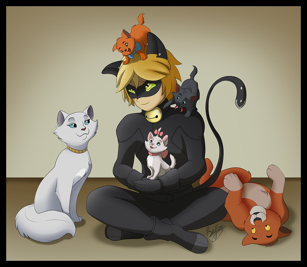 Chat Noir rencontre les Aristochats