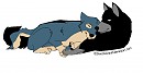 Blue and Shadow Lineart