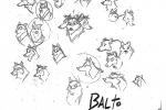 Trois model sheets de balto