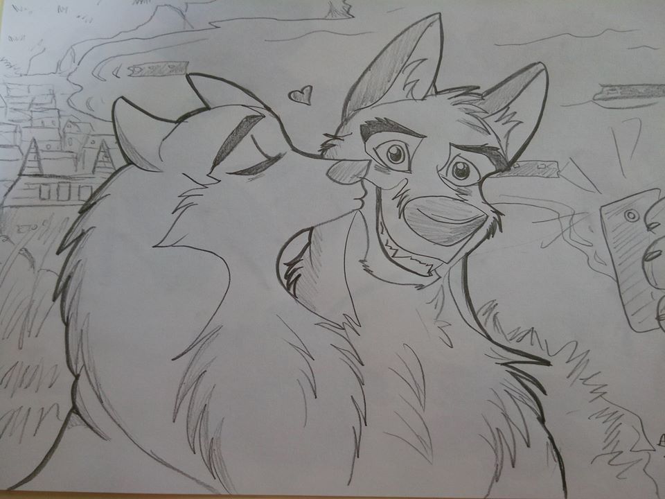 Balto et Jenna en Normandie