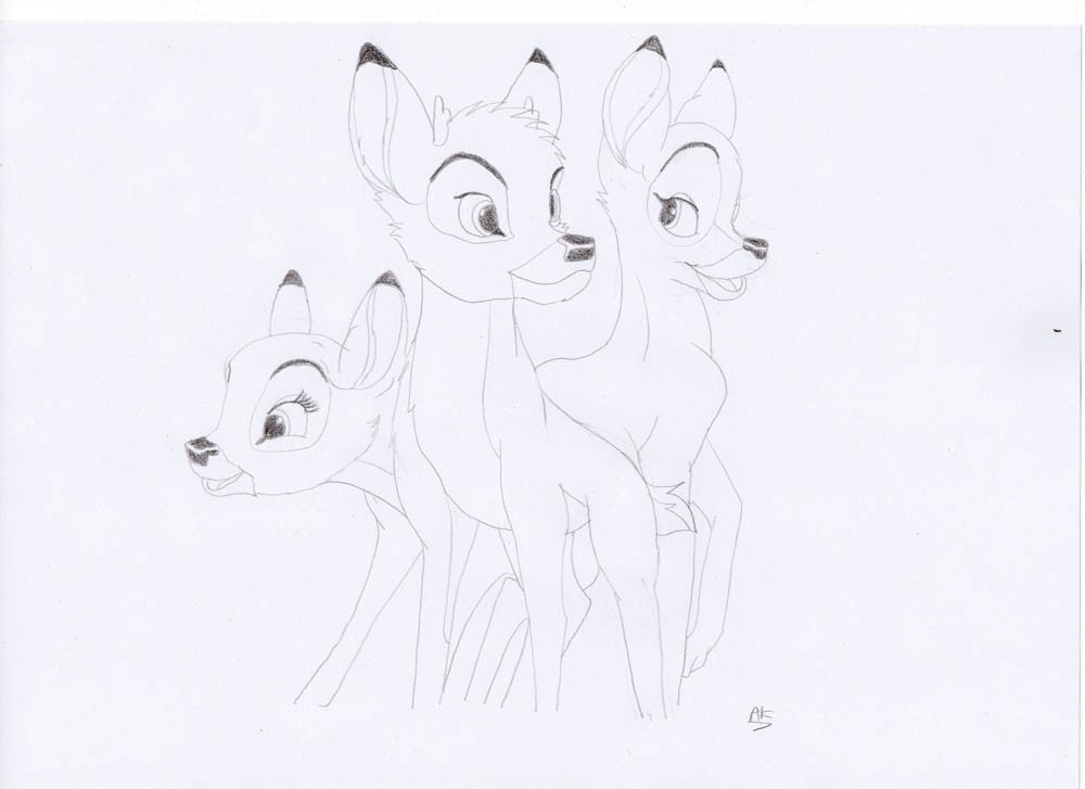 Le grand Prince, la m�re de Bambi et Mina