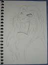 Drawing of Mufasa