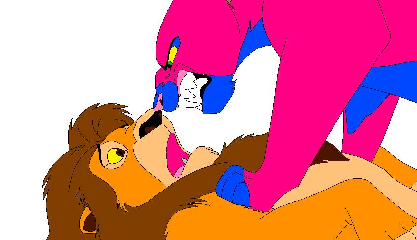 me and my crush as lions