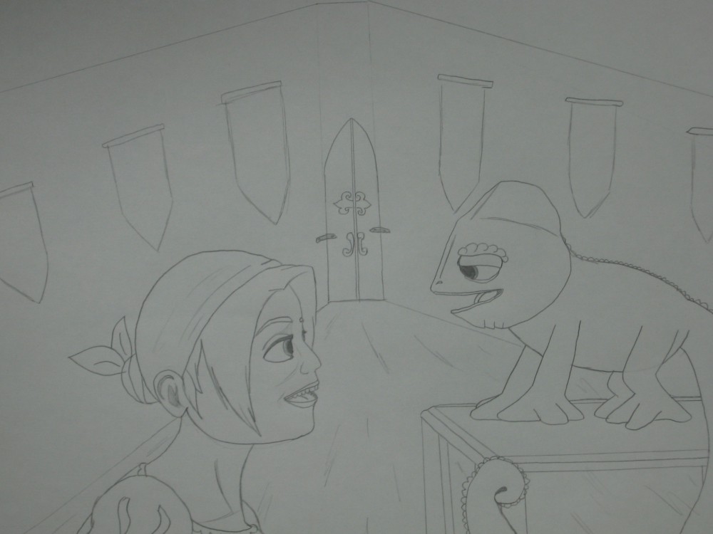 Pascal et une villageoise