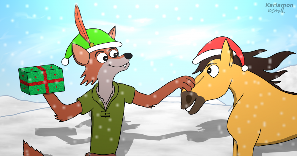 Robin Hood and Spirit - AS Secret Santa entry