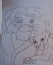 My first lion king drawing