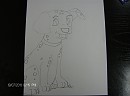 premiere dessin de lucky a la main 