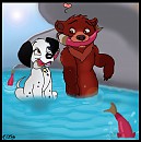 Un chiot et un ourson?