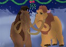 th�me no�l: Le baiser sous la branche de guies