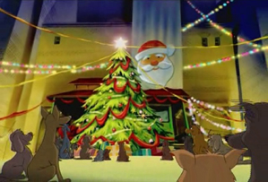 An All Dogs Christmas Carol Scene