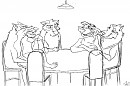 Balto, Charlie, Steele, Itchy and Niju plain poker