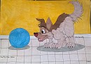 Charlie joue � la balle 