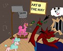 Projet de la rentr�e : Rouquin professeur d'art