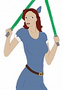 Anastasia as a jedi