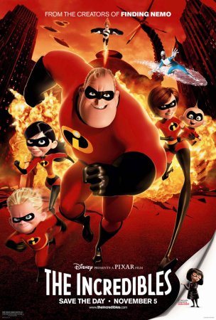 Theatrical poster for "The Incredibles"