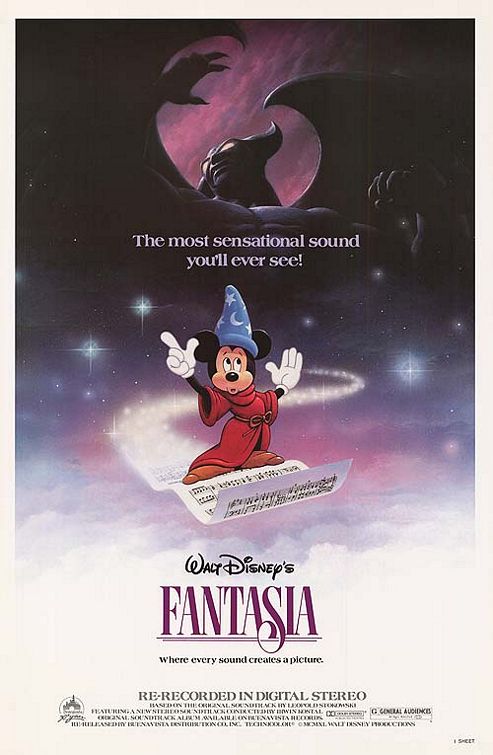 Poster for Fantasia's re-release in theaters