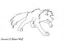 line art for wolfdog11werewolf
