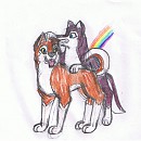 Aleu and Dusty Playing