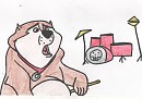 Nikki playing drums (If Nikki was Kon)