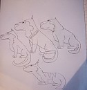 Mes quatre chiens de tra�neaux pr�f�r�s