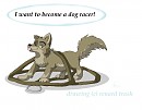 I want to will be a dog racer!