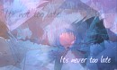 Never too late