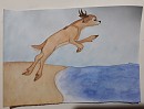 Bambi � la plage [couleur]