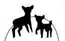 Bambi and his Mother Silouette