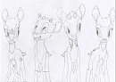Four fawns : uncolored 