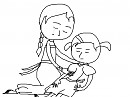 Little Elsa and Anna