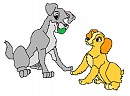 Tramp & Lady as puppies