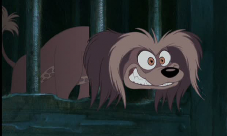 Detail Chien fou