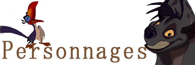 Le Roi Lion Personnages