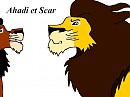 fanart Ahadi et Scar.