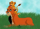 Mufasa et scar dans leurs jeunesse