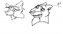 Drawing lee with my eyes close also Open