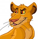 Simba cub sketch in color