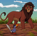Kovu and Zazu