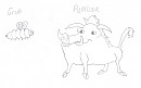 Pumbaa & a Grub