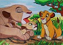 Simba, i'm kinda in the middle of a bath!