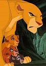 Uru protecting her cubs
