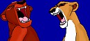 Kim and Scary roaring.