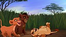 jeux dans la savane entre fr�re et soeurs