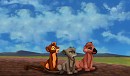 Little lioness in the savanna