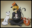 Chat Noir rencontre les Aristochats