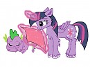 twily and spike ^^