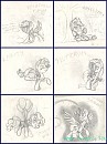 Croquis randoms de poneys mignons