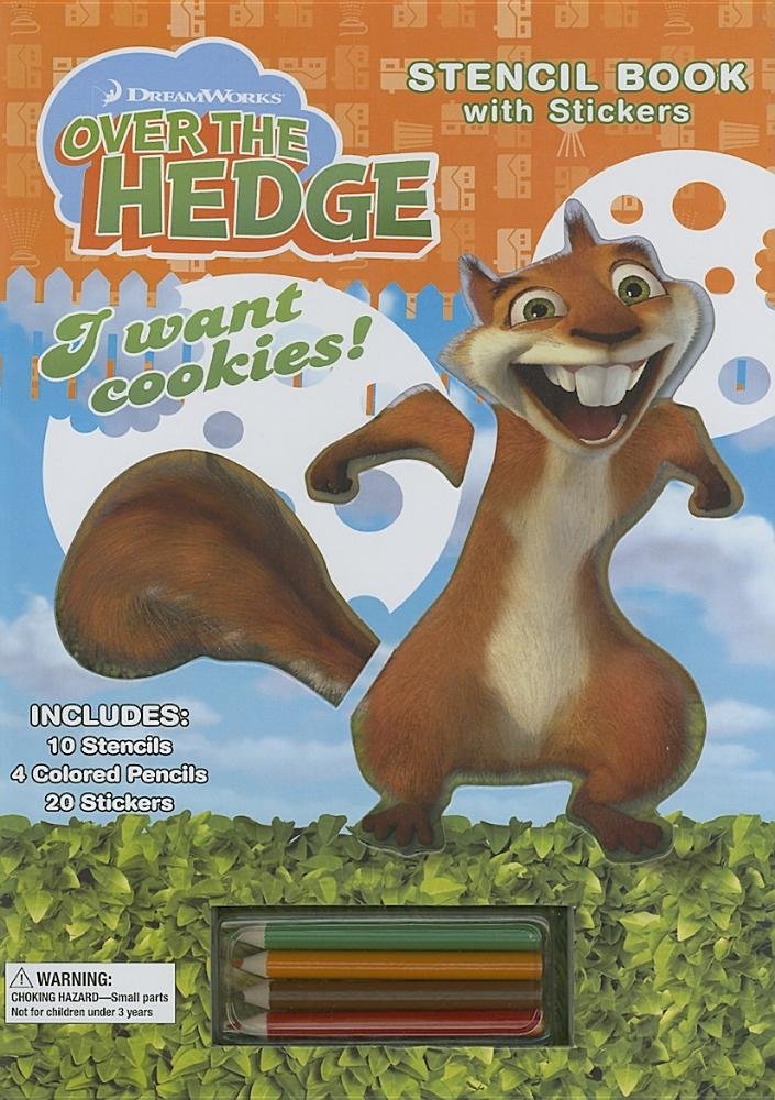 Over the Hedge Stencil Activity Book: With Stickers