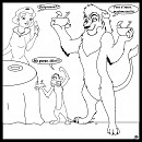  t�me restau' recrute  Timon et Kovu � la terrasse