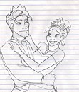 Tiana and Naveen dancing